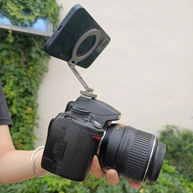 Universal Camera Magnetic Phone Holder For Mag-safe For Iphone, Samsung, and all Mag-Safe compatible Devices