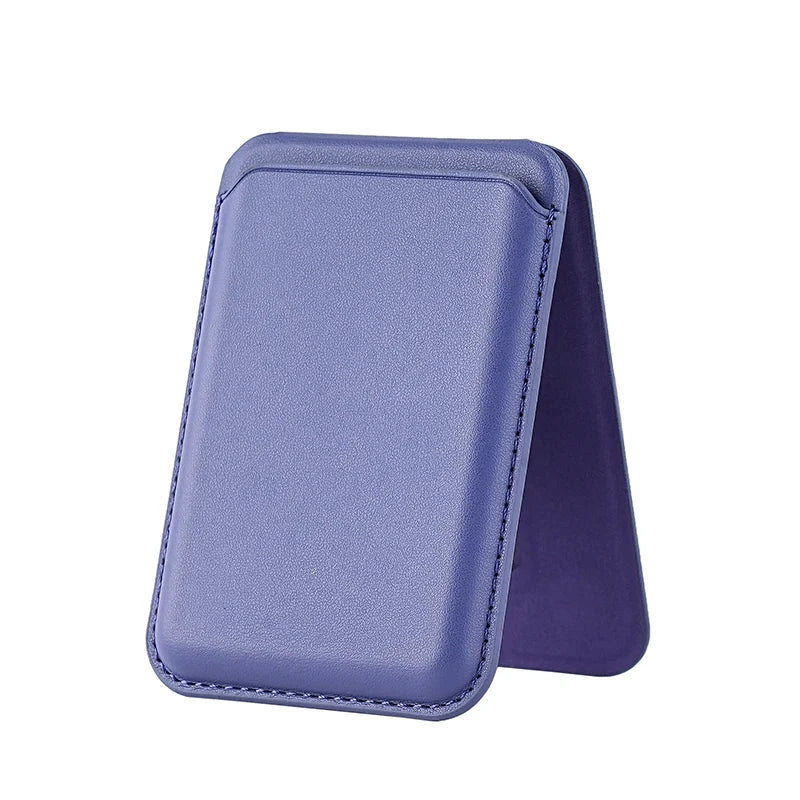 Magnetic Card Wallet Stand Mag-Safe Credit Card Holder Pu Leather for iPhones 12 and later versions