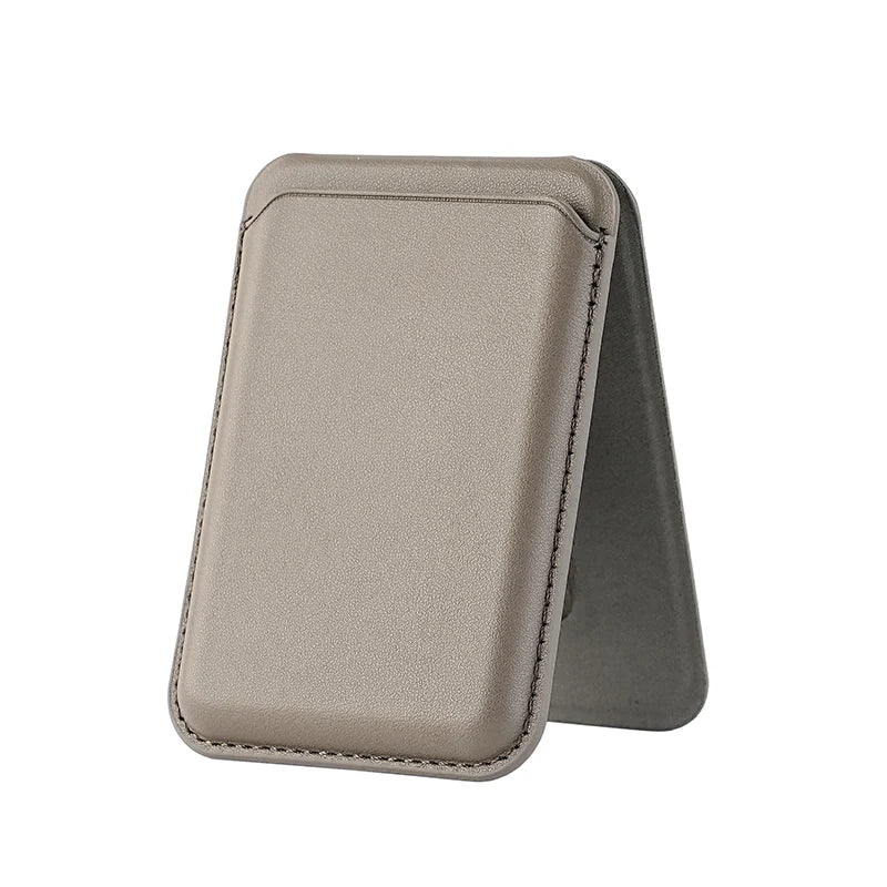 Magnetic Card Wallet Stand Mag-Safe Credit Card Holder Pu Leather for iPhones 12 and later versions