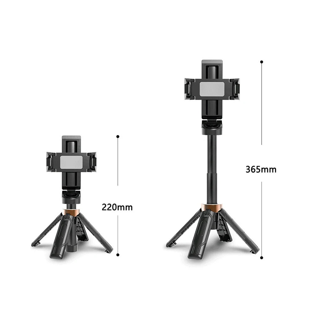 Mobile Phone Selfie Tripod Compact Selfie Tripod With Detachable Remote, Portable Selfie Tripod Stabilizer For Phone Holder