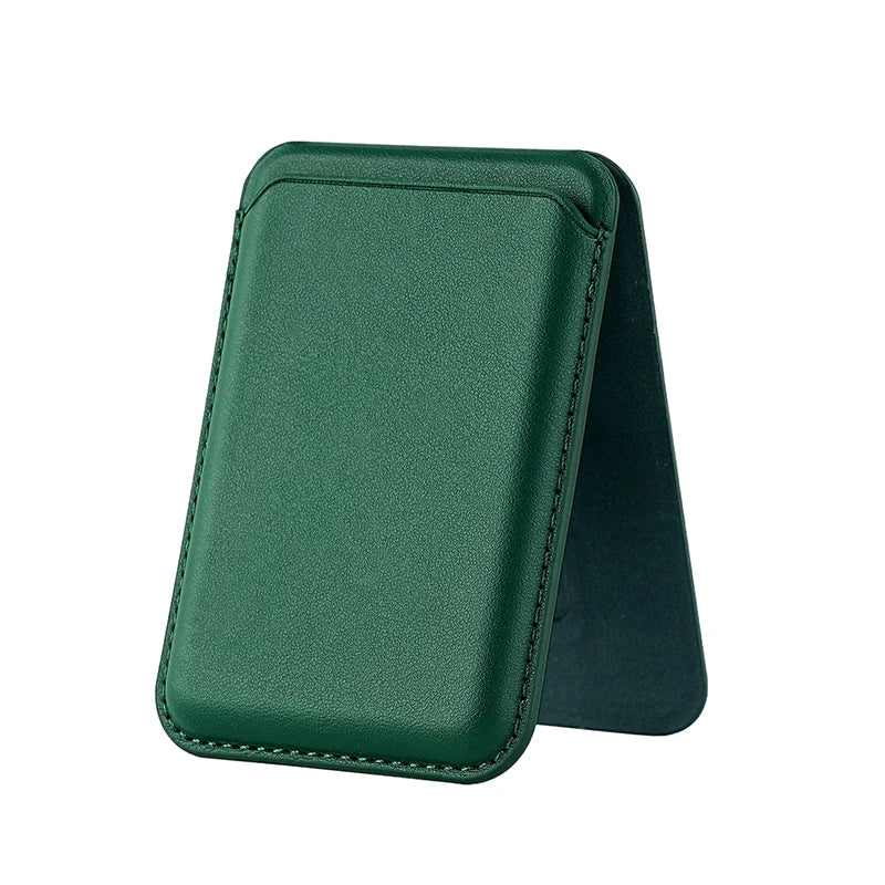 Magnetic Card Wallet Stand Mag-Safe Credit Card Holder Pu Leather for iPhones 12 and later versions