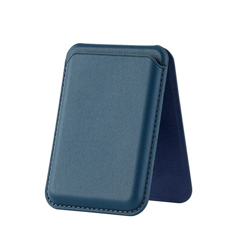 Magnetic Card Wallet Stand Mag-Safe Credit Card Holder Pu Leather for iPhones 12 and later versions