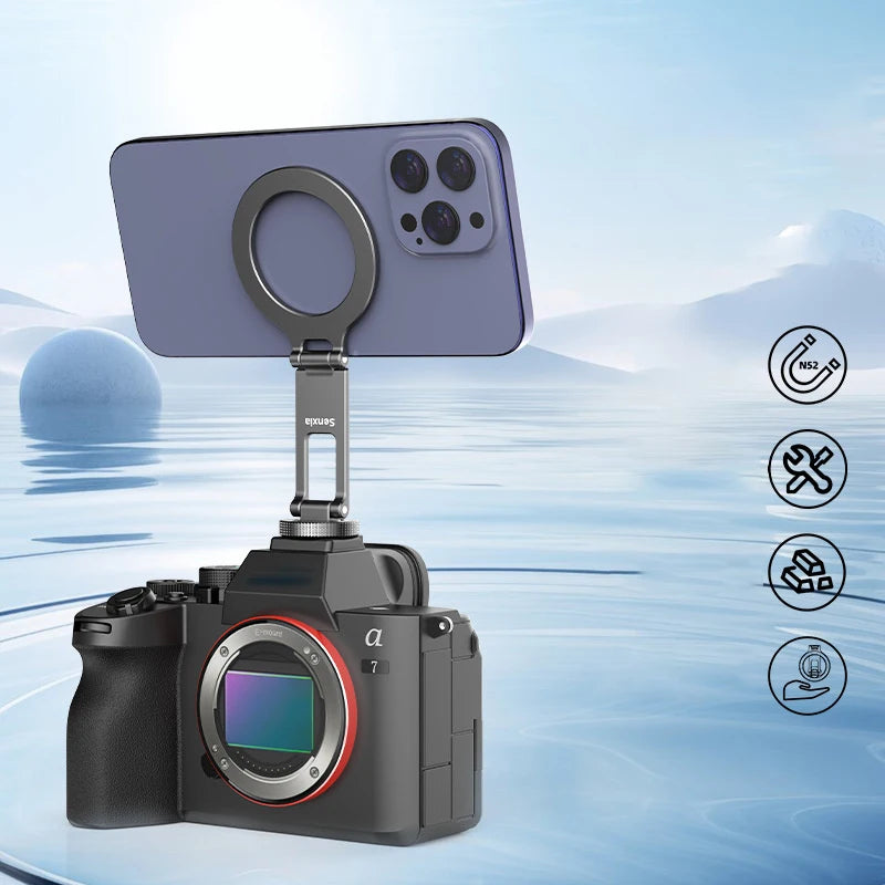 Universal Camera Magnetic Phone Holder For Mag-safe For Iphone, Samsung, and all Mag-Safe compatible Devices