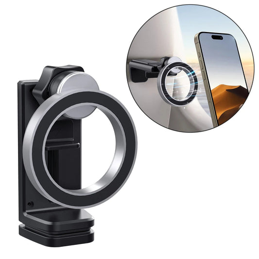 Airplane Mobile Phone Holder Portable Magnetic Travel Phone Mount Flight Seat or Desk which has Clip and MagSafe