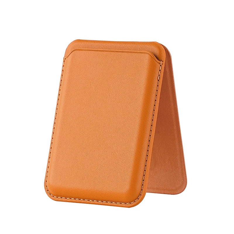 Magnetic Card Wallet Stand Mag-Safe Credit Card Holder Pu Leather for iPhones 12 and later versions