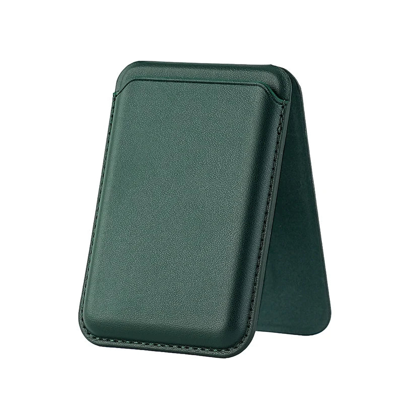 Magnetic Card Wallet Stand Mag-Safe Credit Card Holder Pu Leather for iPhones 12 and later versions