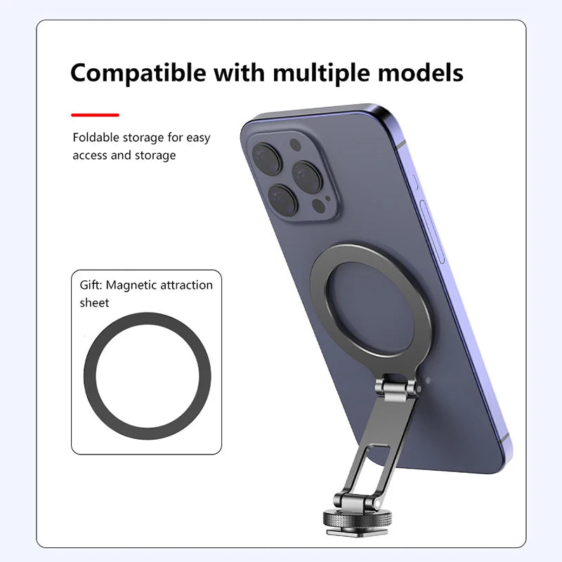 Universal Camera Magnetic Phone Holder For Mag-safe For Iphone, Samsung, and all Mag-Safe compatible Devices