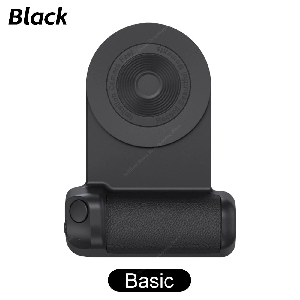 Magnetic Camera Handle Bluetooth Phone Grip Photo Bracket Anti-shake Selfie Device for Android Apple  Wire or Wireless Charging