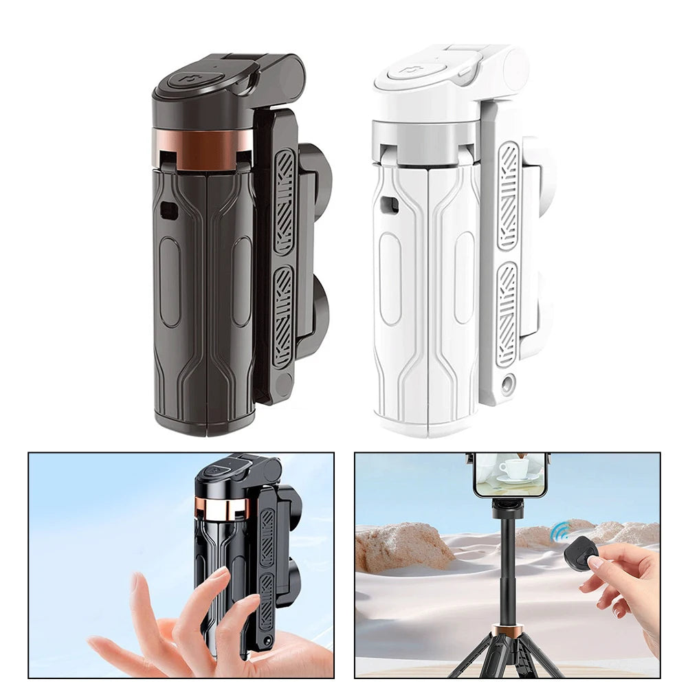 Mobile Phone Selfie Tripod Compact Selfie Tripod With Detachable Remote, Portable Selfie Tripod Stabilizer For Phone Holder